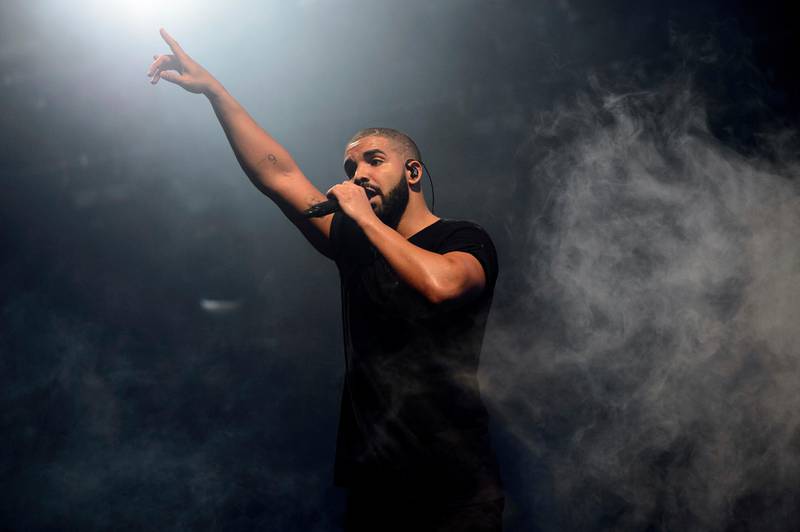 FILE - In this June 27, 2015 file photo, Canadian singer Drake performs on the main stage at Wireless festival in Finsbury Park, London. Drake's â€œScorpion,â€ the highly anticipated, 25-track album by pop musicâ€™s No. 1 player, was released Friday. (Photo by Jonathan Short/Invision/AP, File)