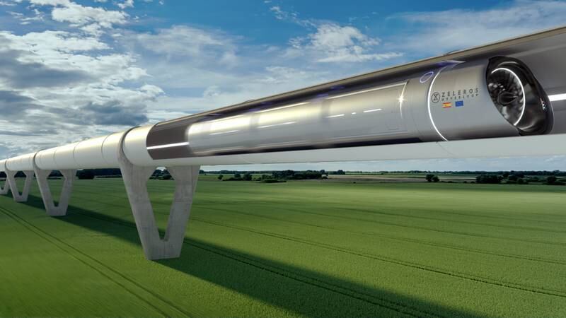 Virgin has developed its own hyperloop technology with prototypes being tested in the Nevada desert. Photo: Zeleros twitter