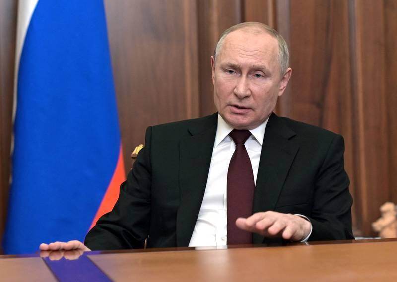 Russian President Vladimir Putin announced the decision at the end of a long address on state TV. Reuters.
