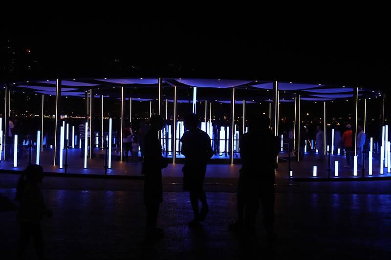 An installation at Al Majaz Waterfront