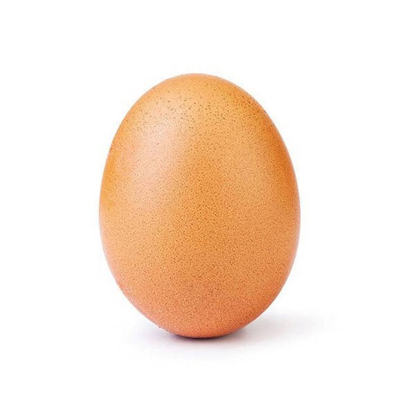 This egg became the most-liked photo on Instagram. Instagram