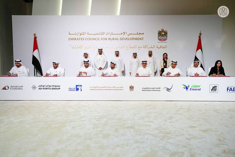 Emirates Council for Balanced Development is working to achieve sustainable development for all regions. Photo: Abu Dhabi Government Media Office