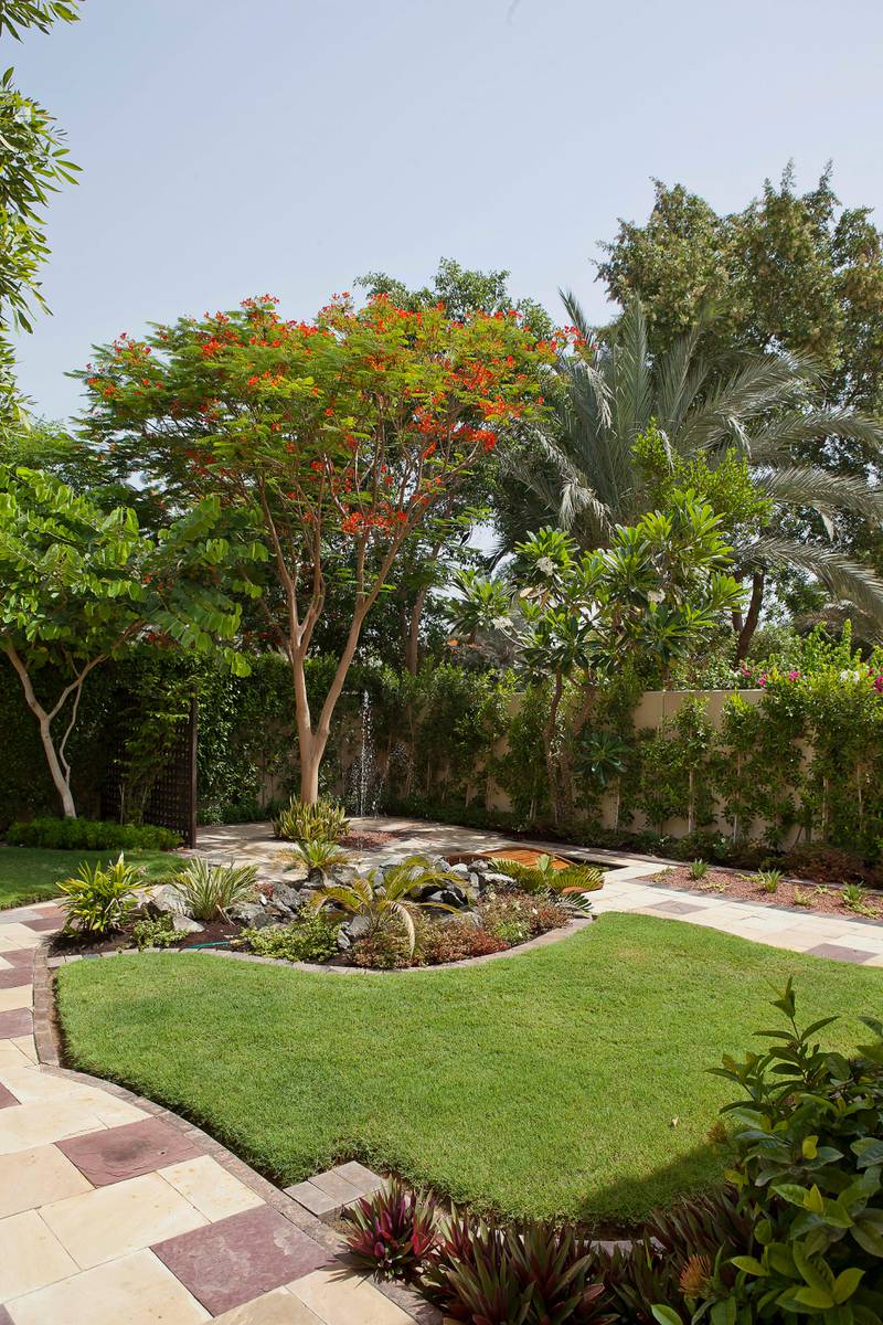 June 08, Winner of the Emaar home garden competition. Meadows 3 villa 36. June 08, Dubai, United Arab Emirates. (Photo: Antonie Robertson/ The National)