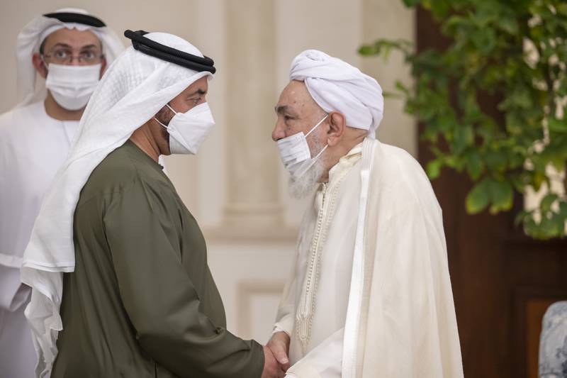 Shaykh Abdallah bin Bayyah, a renowned Islamic scholar, offers condolences to Sheikh Hamdan bin Zayed.