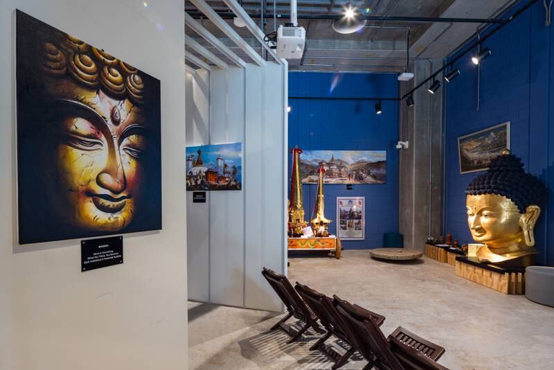 Nepal's pavilion offers visitors a chance to relive the physical and spiritual journey of travellers on the ancient India-Nepal-China route. Photo: Expo 2020
