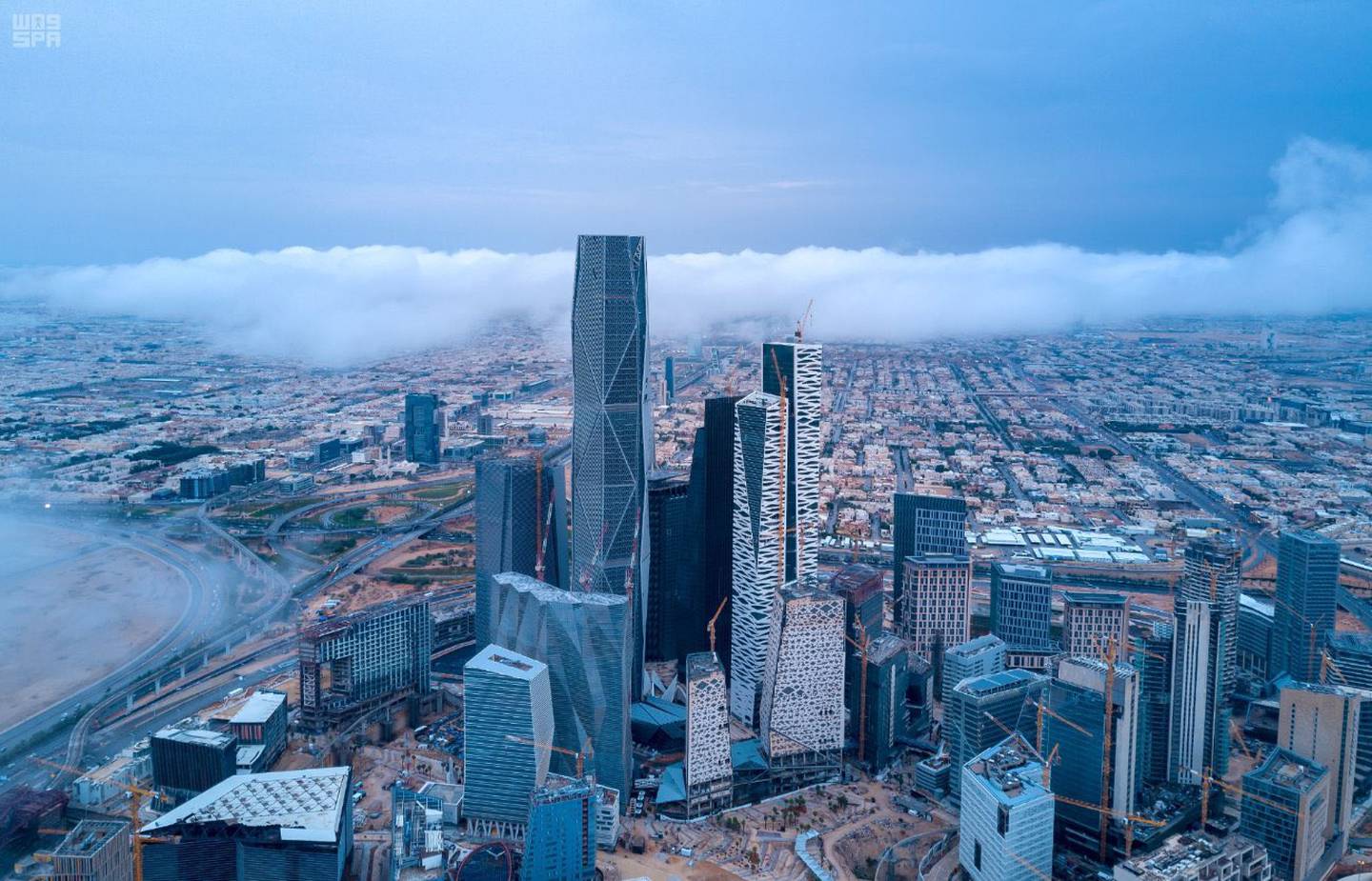 Saudiarabiske myndigheter håper skyfrø vil forbedre nedbørsmengdene i kongeriket.  Foto: Saudi Projects