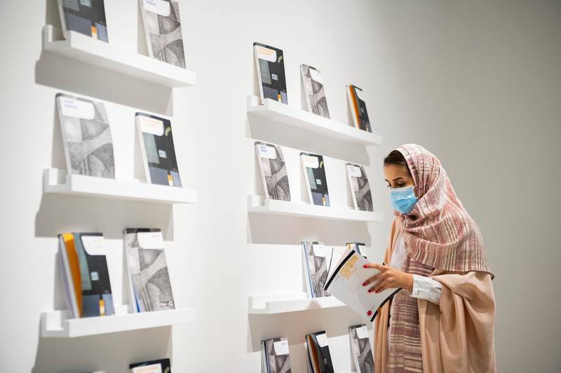 The Misk Art Library will include a series of books about Arab artists in Arabic and English. Courtesy Misk 
