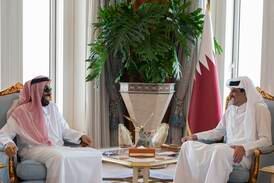 Sheikh Tahnoun bin Zayed meets Qatar's Emir Sheikh Tamim in Doha
