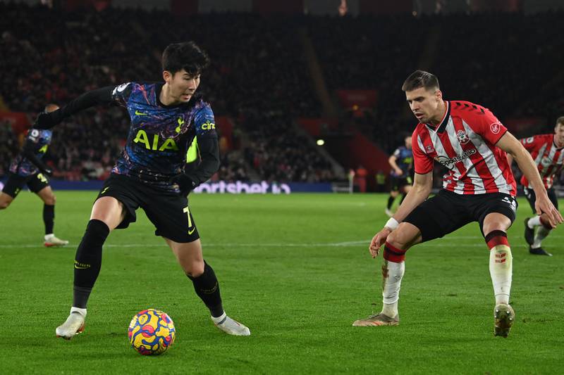 Son Heung-Min, 8 - Assisted the equaliser when he was felled by Salisu after darting into the box which allowed Kane to level from the spot having earlier teed up Davies with a stunning cross for what looked to be the opener, but VAR deemed the latter offside. AFP