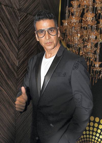 Indian Bollywood actor Akshay Kumar attends the 'HT India's Most Stylish Awards 2019' ceremony in Mumbai on March 29, 2019. -  (Photo by Sujit Jaiswal / AFP)