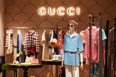 Gucci products in the La Samaritaine department store. Bloomberg