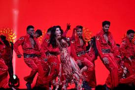 Nora Fatehi pays tribute to old Bollywood during the IIFA Awards 2023 gala in Abu Dhabi. Photo: IIFA
