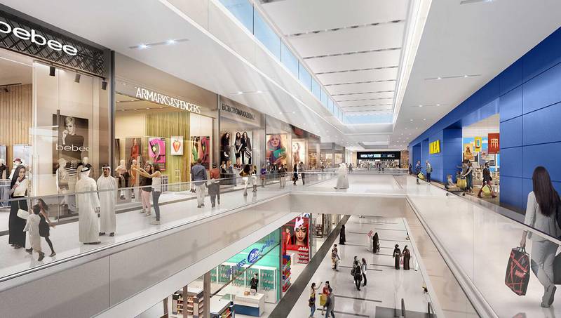 Festival Plaza Mall is set to welcome more than 120 stores, including Ikea, Ace Hardware and Lulu Hypermarket. Courtesy Al-Futtaim