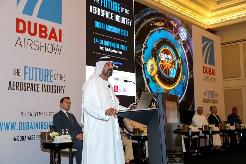 Dubai Civil Aviation president Sheikh Ahmed bin Saeed has positive expectations about the Dubai Airshow. Photo: Tarsus