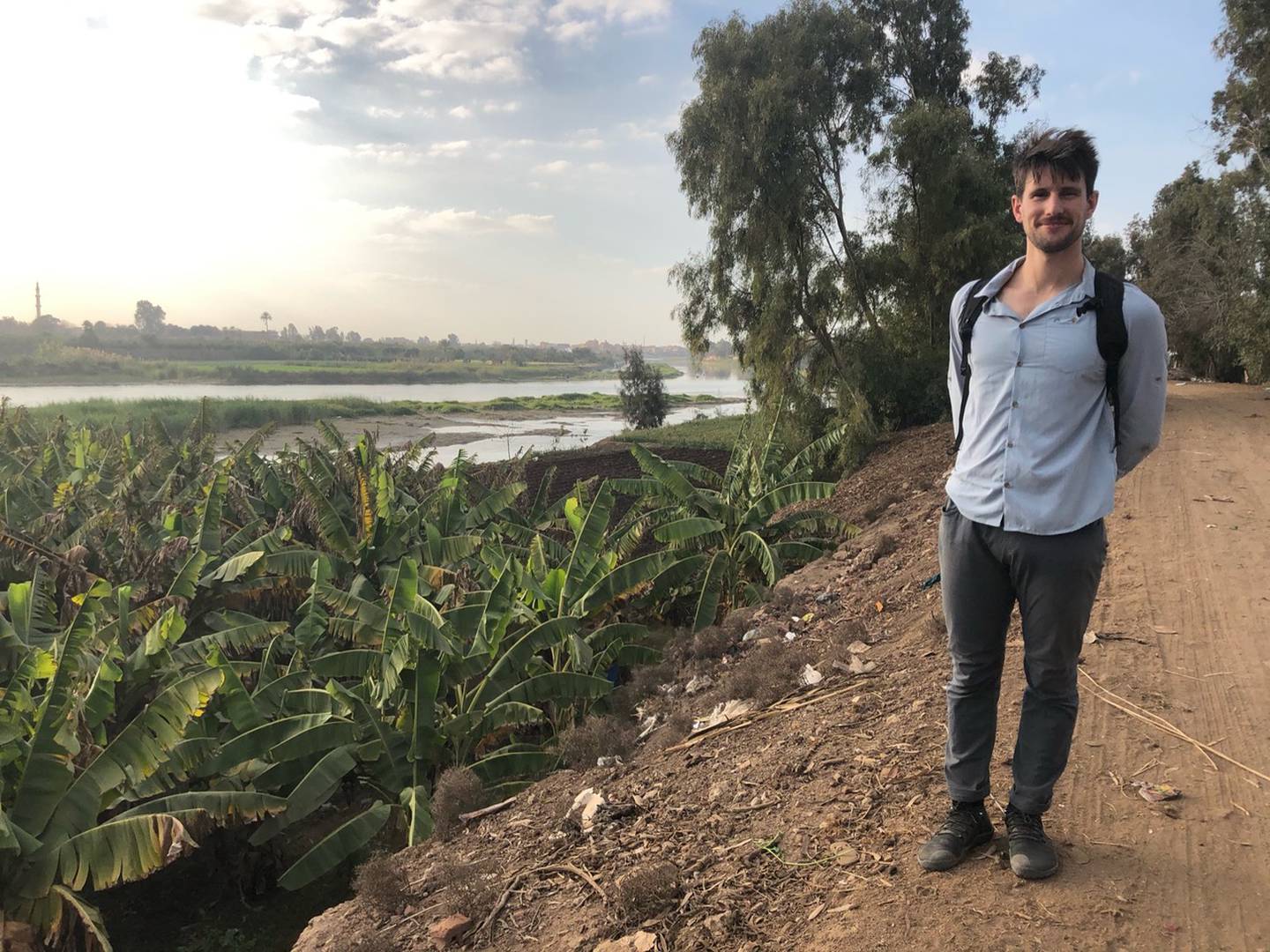 James Scanlan, a British Arabic-English translator who lives in Dahab, signed up to run nearly 30 kilometres in the Cop27 baton relay. Photo: James Scanlan