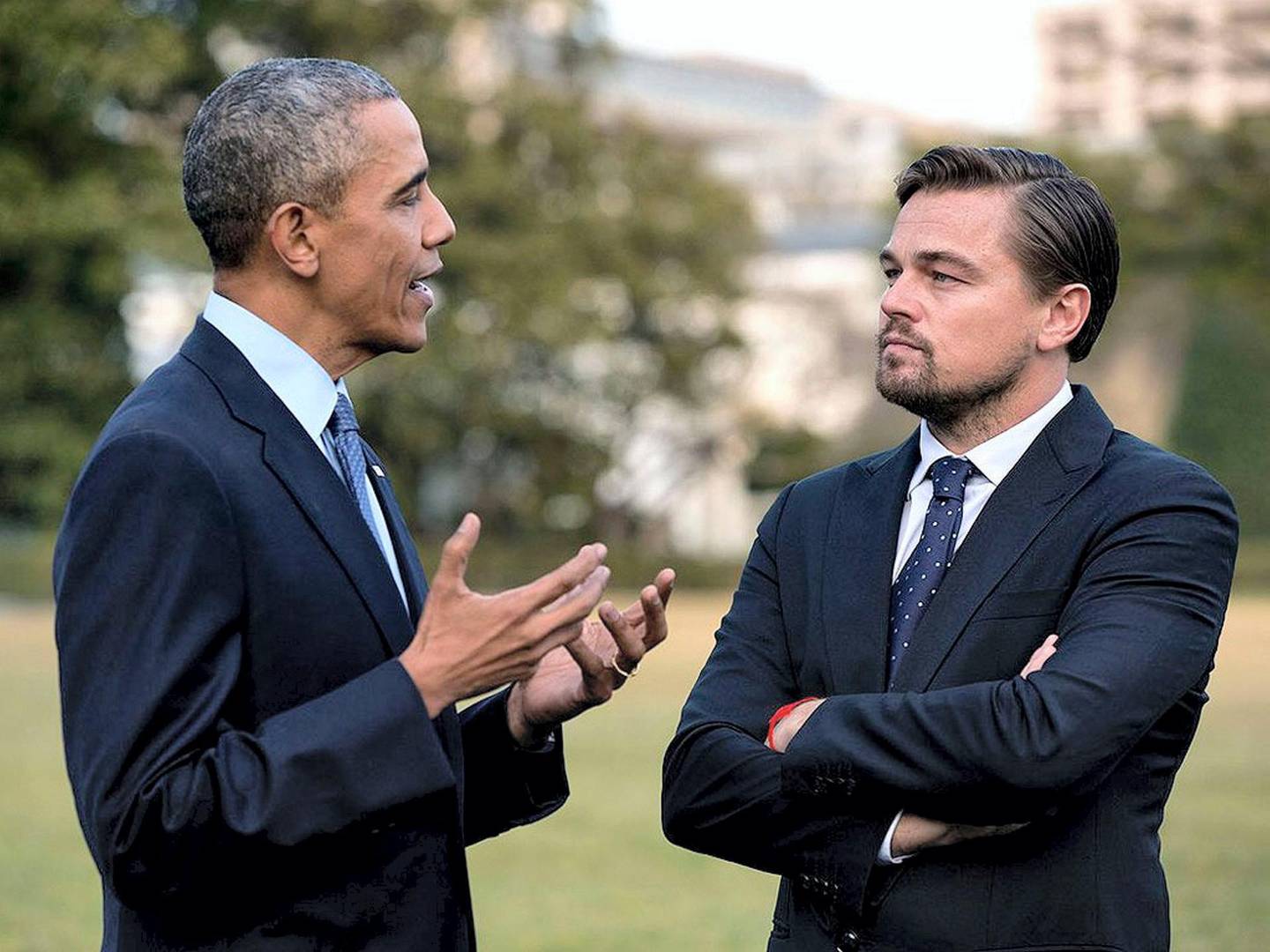 Fame gives celebrities such as Leonardo DiCaprio, pictured with Barack Obama, the ability to move easily between Washington and Hollywood. Getty