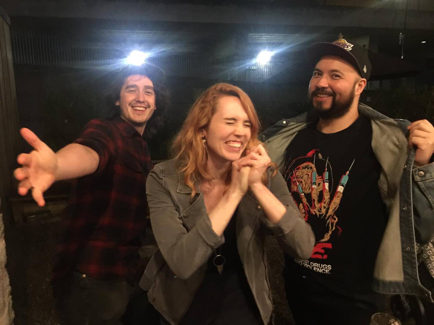 'Host' writer and director Rob Savage, and co-writers Gemma Hurley and Jed Shepherd, wrote the script together over Zoom in two weeks. Courtesy Jed Shepherd