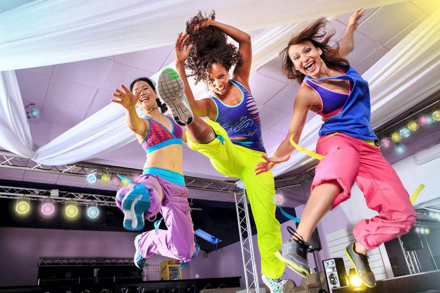 Fitness Blastoff is a dance-based exercise to the backdrop of Caribbean and hip-hop tunes