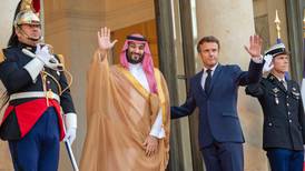 Saudi Crown Prince Mohammed bin Salman meets Emmanuel Macron in Paris