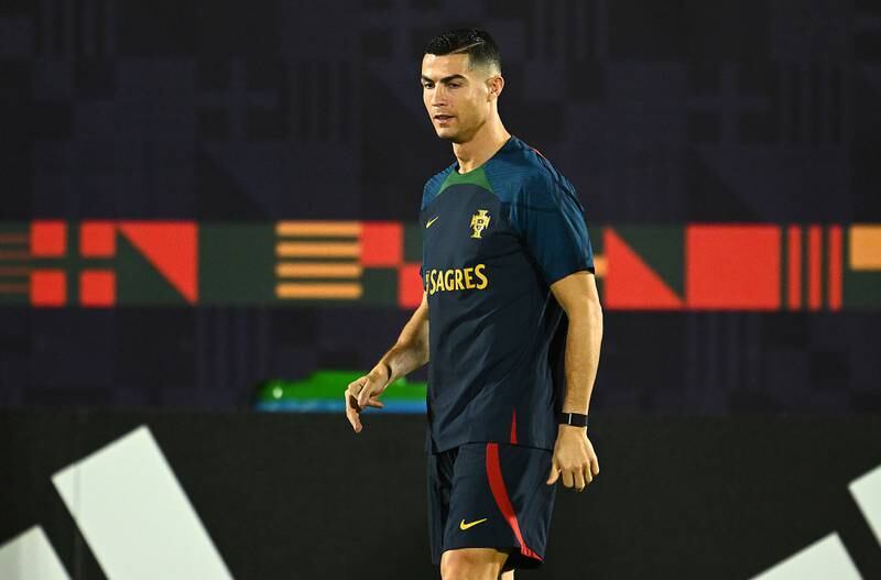 Cristiano Ronaldo of Portugal in action. Getty