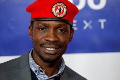 Bobi Wine attends the First Annual "Time 100 Next" gala in New York City, USA, November 14, 2019. Reuters