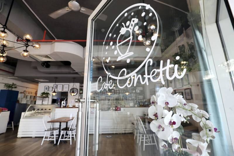 Dubai, United Arab Emirates - Reporter: Sophie Prideaux. Lifestyle. Food. Restaurant feature. Cafe Confetti. Monday, January 18th, 2021. Dubai. Chris Whiteoak / The National