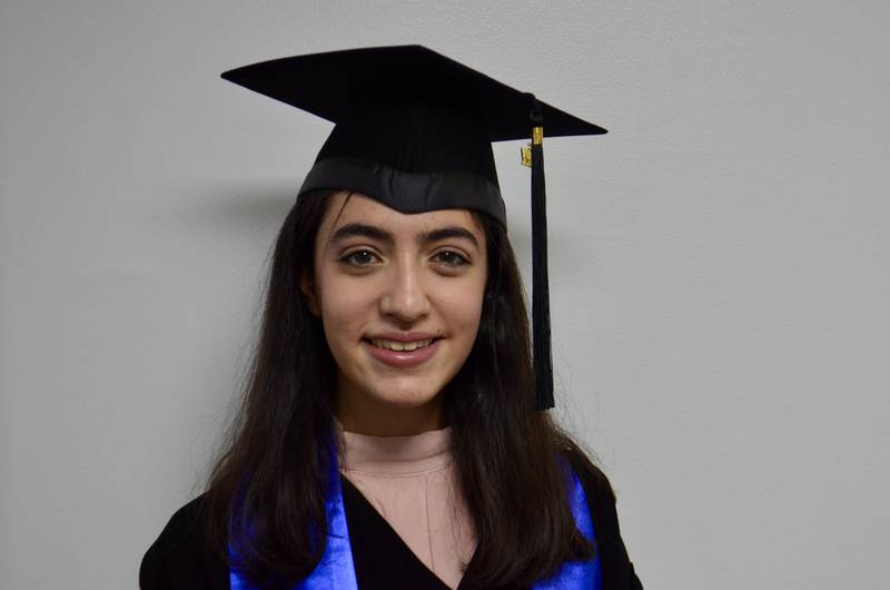 Tala Daher, a 17-year-old Jordanian pupil at Uptown International School, scored 45 in her International Baccalaureate tests.