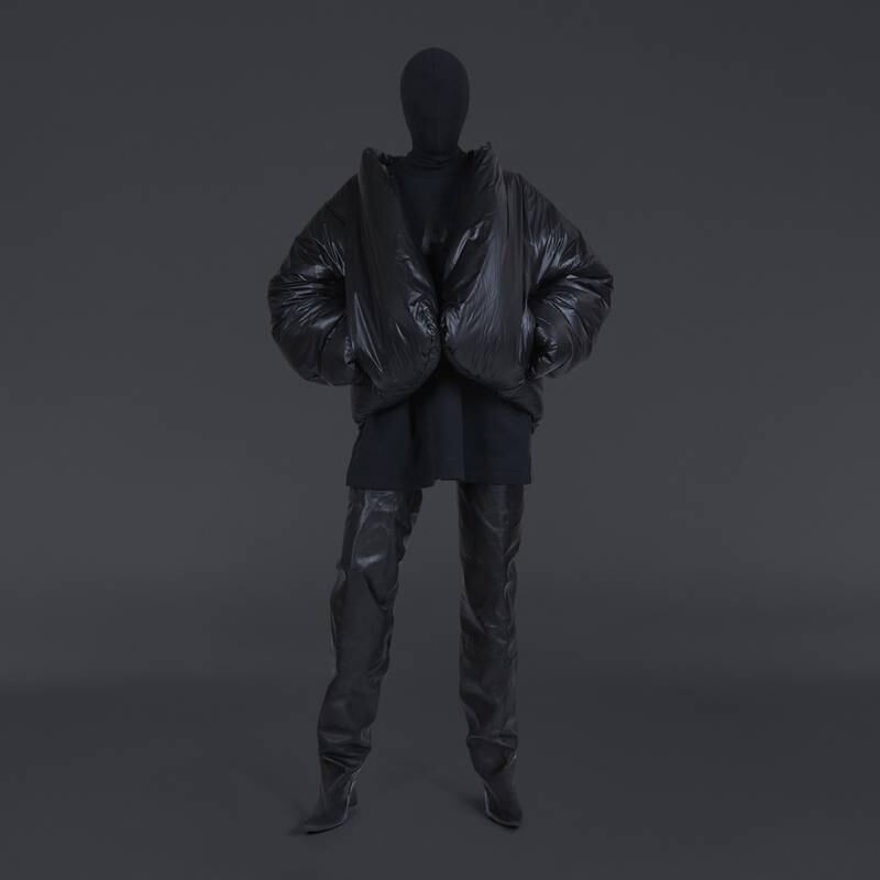 A jacket from the separate Yeezy Gap collection has been revisited in the  Engineered by Balenciaga range.