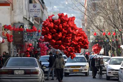 Valentine's Day in Afghanistan. AP