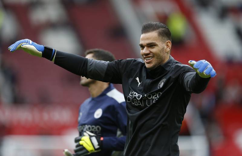MANCHESTER CITY RATINGS: Ederson – 7. A sixth clean sheet of the season for the Brazilian as he helped his side pick up the derby win. He didn’t have much work to do apart from making a good stop to deny a Ronaldo volley in the first half. Reuters