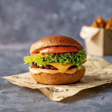 The keto diet permits eating cheese, which is rich in fat and high in protein. A cheeseburger from Dubai restaurant The Keto Fix comes with low-carb buns, made using flaxseed and oat fibre 