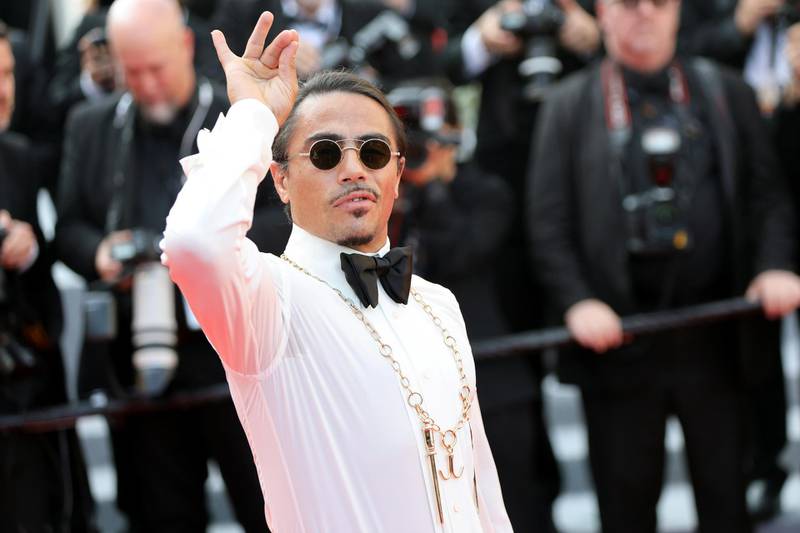 CANNES, FRANCE - MAY 23: Salt Bae attends the screening of "The Traitor" during the 72nd annual Cannes Film Festival on May 23, 2019 in Cannes, France. (Photo by Laurent KOFFEL/Gamma-Rapho via Getty Images)