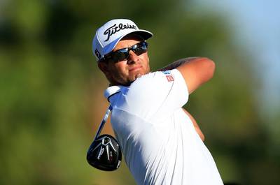 Australia’s Adam Scott during the final round of the WGC-Cadillac Championship. AFP