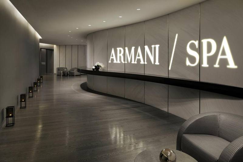 Dubai's Armani hotel, located in the world's tallest building, is closed for guests until further notice. Courtesy Armani Hotel Dubai