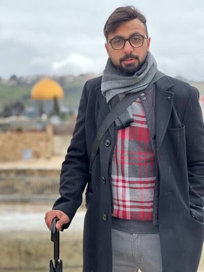 Emirati Majed Al Seyabi during a visit to Jerusalem earlier this year. Photo: Majed Al Seyabi