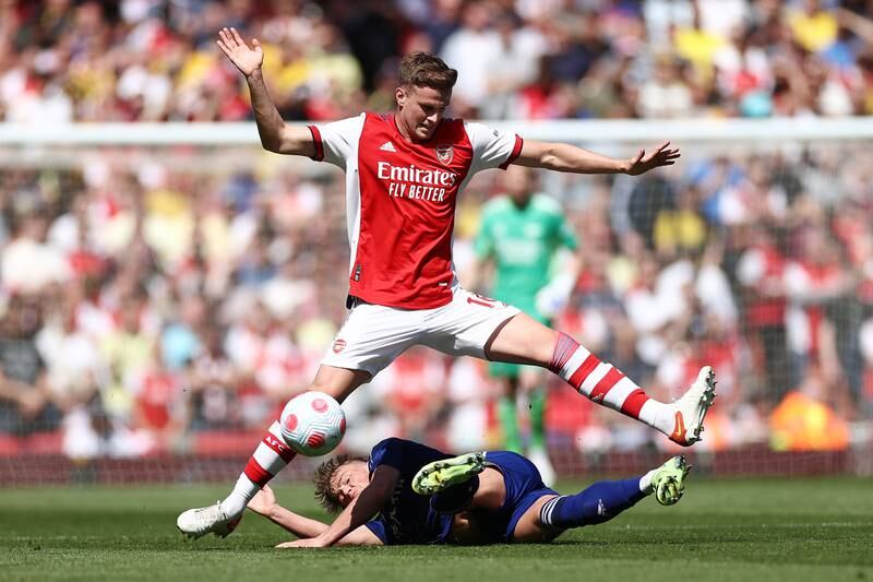 Rob Holding 5: Very much a squad player but was given a chance to impress in Arsenal's biggest league game of the season and proceeded to get sent off against rivals Tottenham, who went on to win 3-0 and usurp the Gunners in the top four race. Getty 