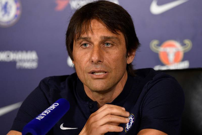 Soccer Football - Premier League - Chelsea Press Conference - Chelsea FC Training Ground, London, Britain - April 6, 2018   Chelsea manager Antonio Conte during the press conference   Action Images via Reuters/Tony O'Brien