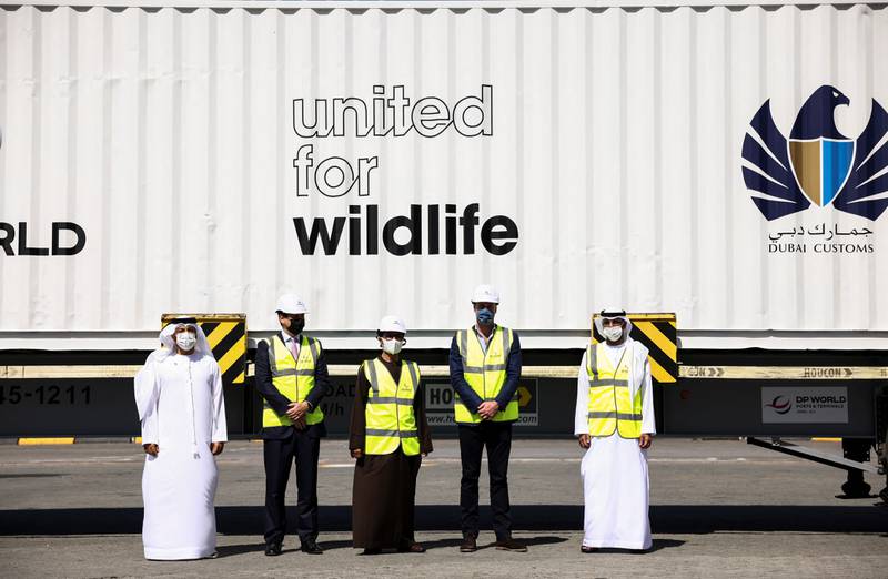 The duke’s visit to the port is part of a busy tour of the UAE. Getty