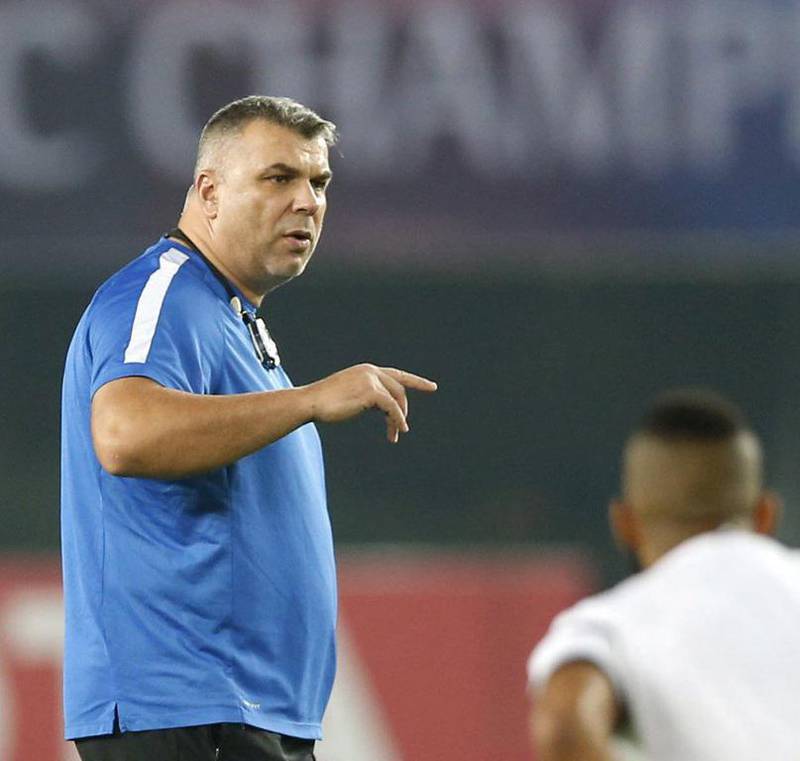 Al Ahli manager Cosmin Olaroiu is laying his frustrations out on his team’s recent scoreless draw against Baniyas on the schedule. AFP

