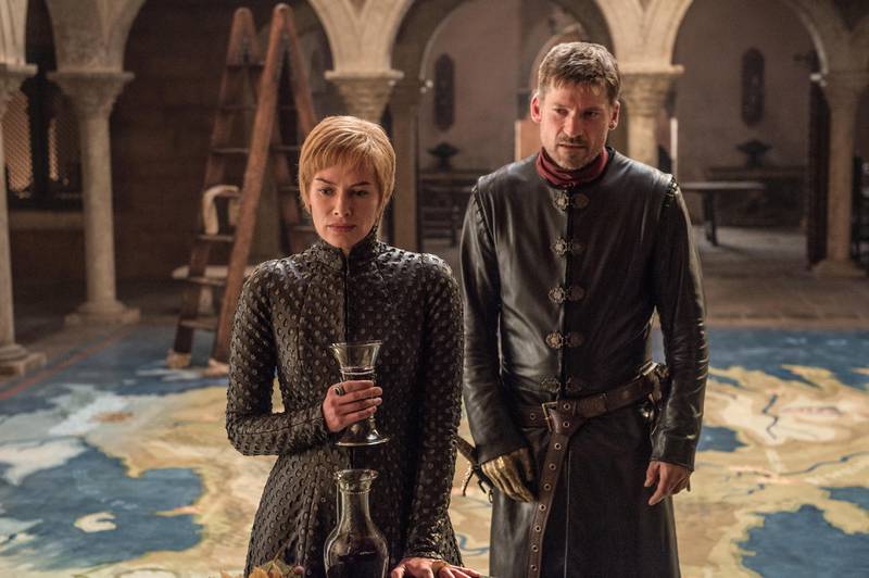 Lena Headey as Cersei Lannister and Nikolaj Coster-Waldau as Jaime Lannister in Game of Thrones season 7 (HELEN SLOAN / HBO / OSN)