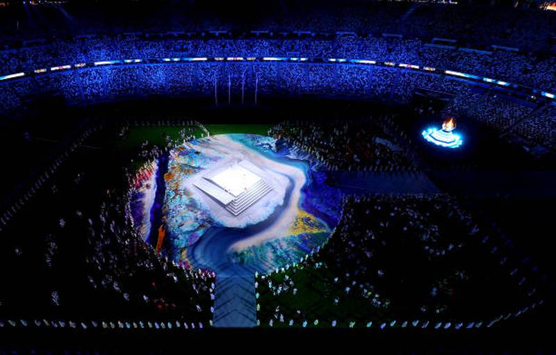 Closing ceremony of the Tokyo 2020 Olympic Games.