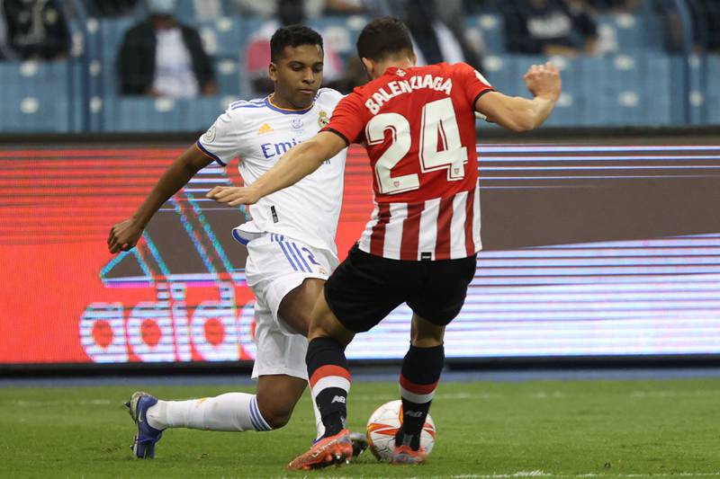 Mikel Balenziaga – 4. Beaten by Rodrygo in the early stages and the left-back was regularly beaten with too much ease. Struggled to contain the young winger. AFP