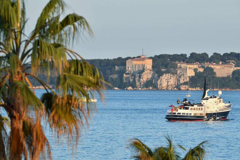 General view of the fortress prison on the Ile Sainte-Marguerite, the largest of the Lerins Islands off the French riviera town of Cannes, on June 19, 2019, where takes place an exhibition dedicated to the 'Man in the Iron Mask' held in the 17th century. / AFP / YANN COATSALIOU
