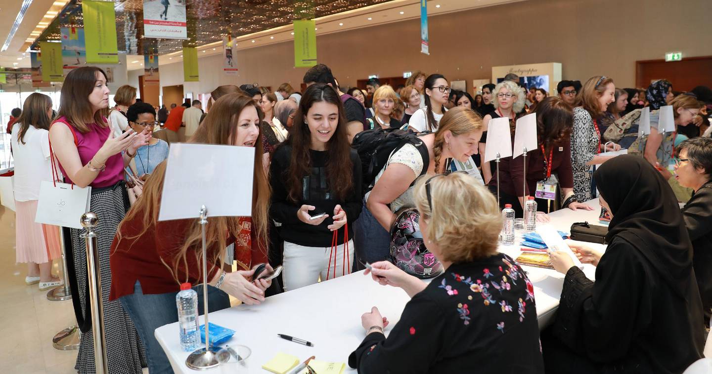 Book signings and meet-and-greets with authors are often part of the Emirates Airline Festival of Literature. Courtesy of Emirates Airline Festival of Literature