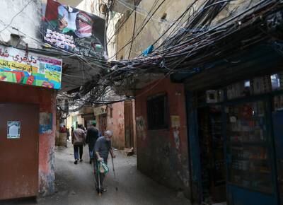 An alley in Shatila refugee camp. AFP