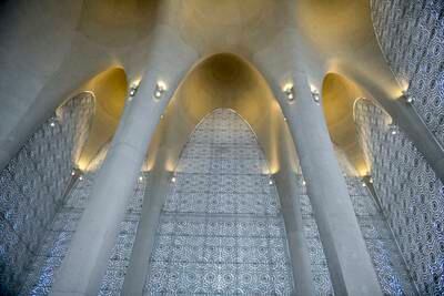 The mosque has been designed with acoustics in  mind