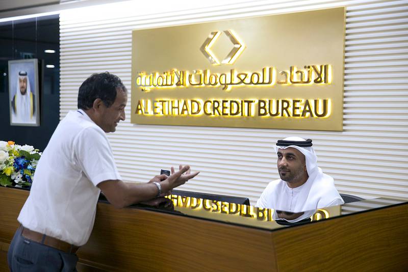 Al Etihad Credit Bureau, which was set up in 2014, provides a credit score in the UAE. Silvia Razgova / The National