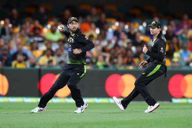 Glenn Maxwell, left, is expected to be away from the game for a few weeks. Getty Images