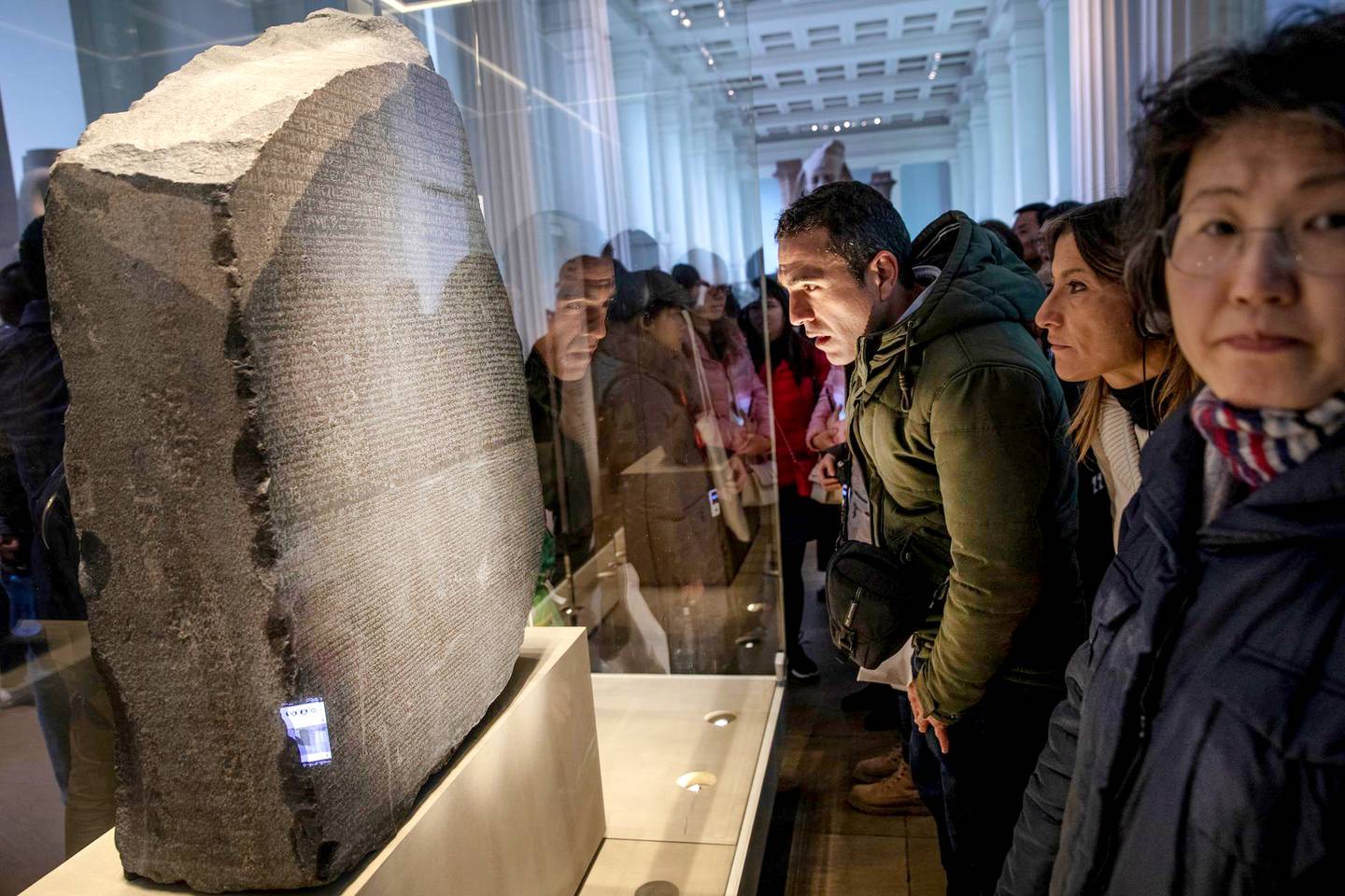 The Rosetta Stone at The British Museum, on November 22, 2018 in London. Getty