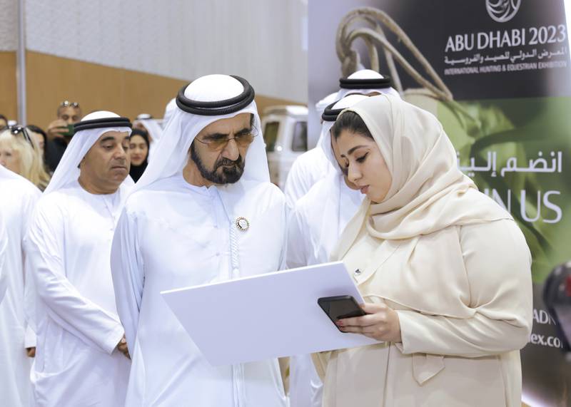 Sheikh Mohammed bin Rashid, Vice President and Ruler of Dubai, attends the 20th Dubai International Arabian Horse Championship. All photos; Dubai Media Office